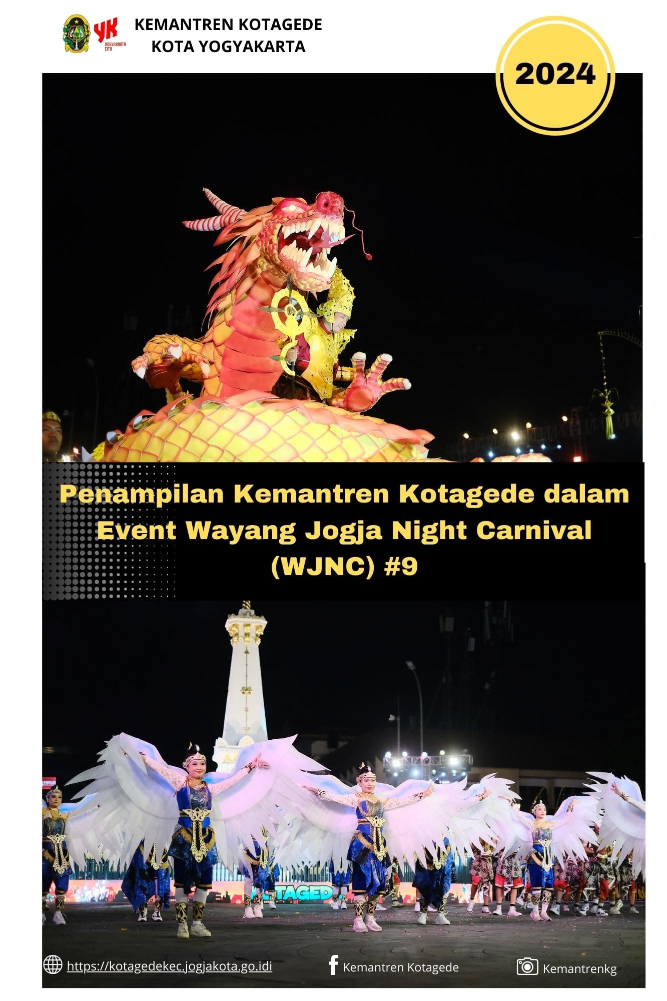 Jaya Lenana Kemantren Kotagede dalam Wayang Jogja Night Carnival (WJNC) #9